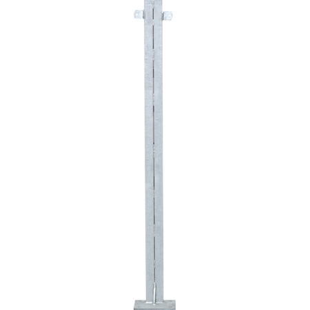 U-Profil 65x42 mm, doppelt, L= 1,20 m, mit Bodenplatte, vz