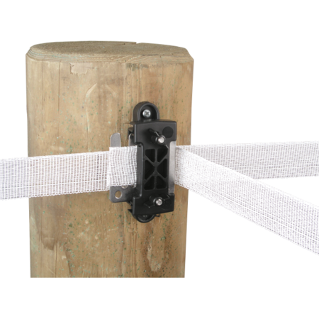 Isolateur tendeur de coin avec plaquette inox, pour rubans jusqu'à 40 mm, les 3