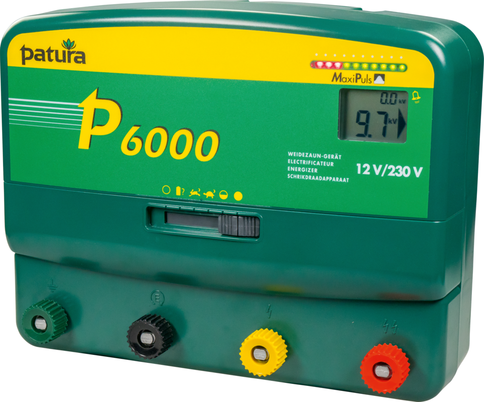 P6000 Multi-Function Energiser for 230 V/12 V, with MaxiPuls technology, 15 joules