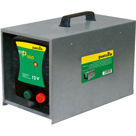 P100, schrikdraadapparaat voor 12 V batterij met draagbox