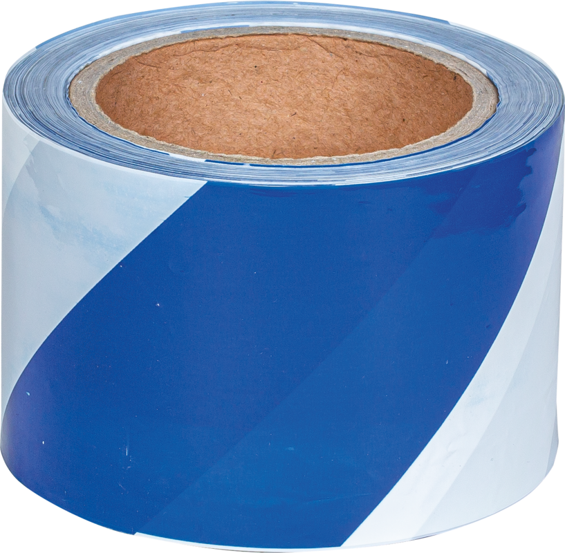 Signal tape blue/white on both sides, 100 m