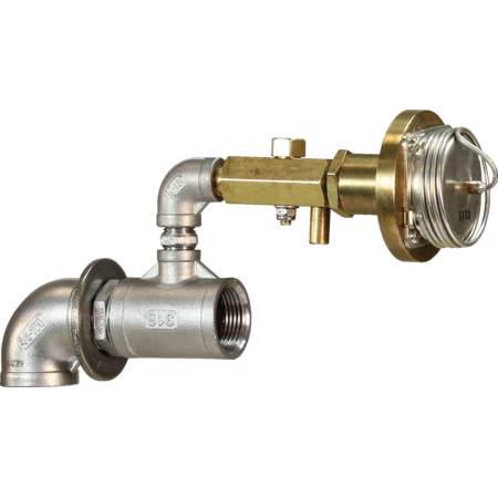 Frost Protection Guard Thermostatic Valve for Quick Drain Troguh, 3/4" connection