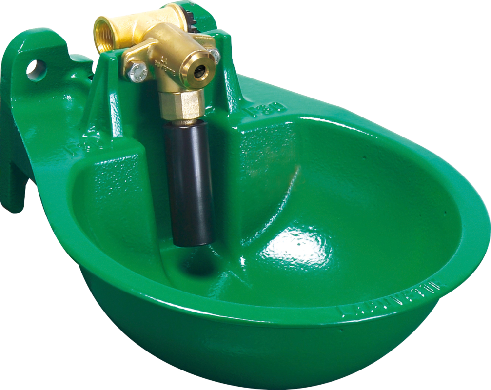 Pipe-Valve Bowl F30, plastic coated cast bowl, brass valve 3/4""