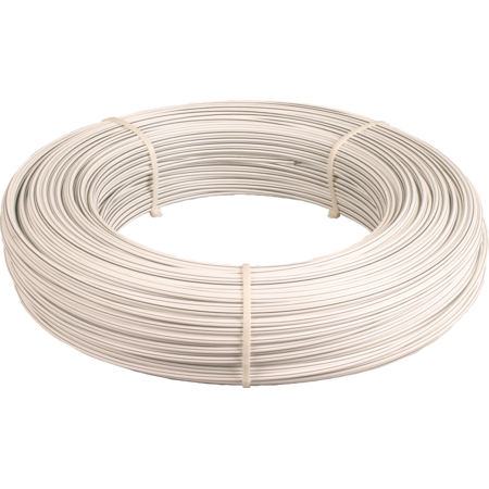 HippoWire, white, with conducting plastic coating, diam. 7 mm, 250 m
