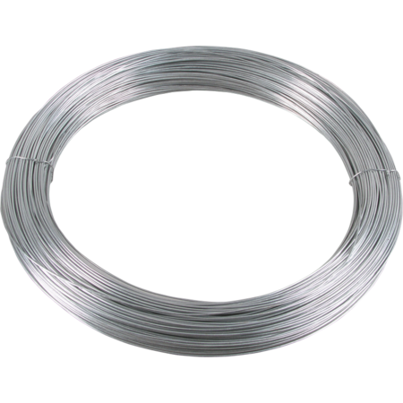 Plain Steel Wire, diam.  1.6 mm , galv., 5 kg coil = approx. 280 m