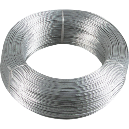 Stranded Wire, galvanised, 200 m coil
