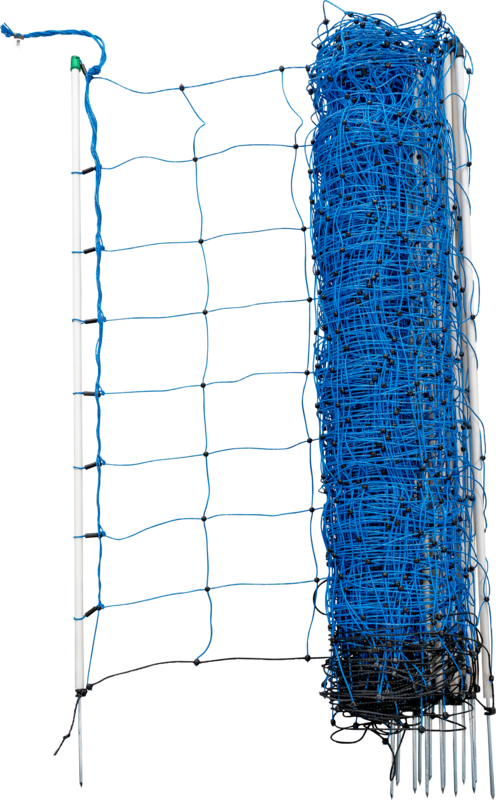 Tornado Electric Fence Netting, blue, 108 cm high, with single spike, 50 m