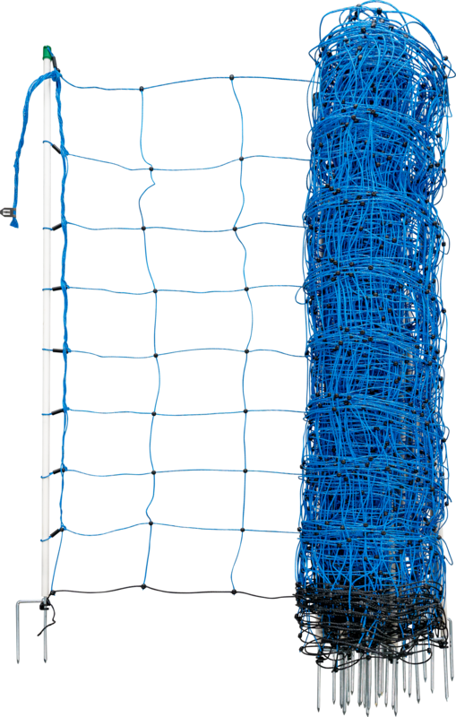 Tornado Schrikdraadnet blauw, h=108 cm met dubbele punt, 50 m