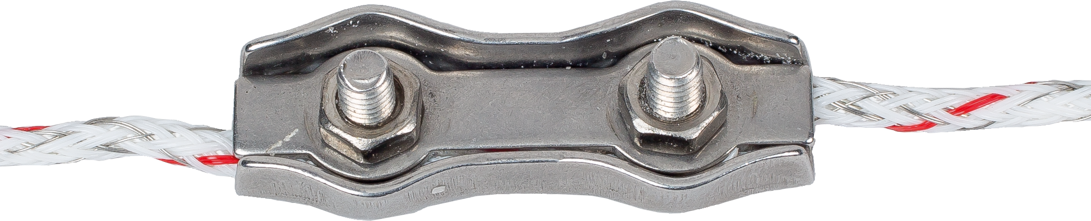 Litzenverbinder doppelt, Edelstahl für Litzen bis 3,5 mm (5 Stück/Pack)