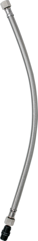 Flexibele aansluitslang, lengte 600 mm, IG/IG 1/2" met rubber dichtingen