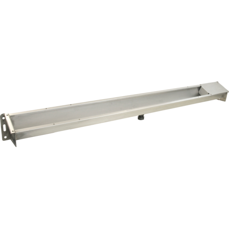 Water trough mod. 6155, stainless steel, for sheeps and goats, length 2.10 m, capacity: 13 l, 5 l/min