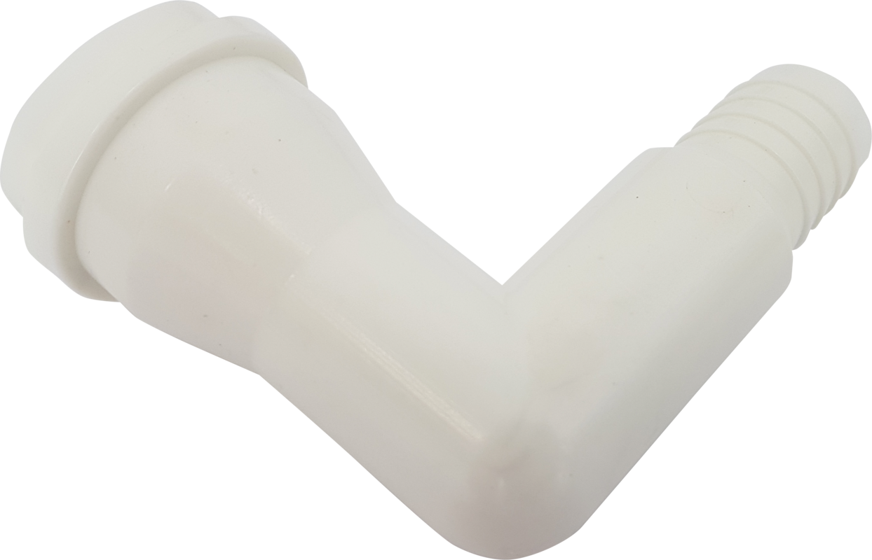 Angle support PVC suitable for Farmdrinker valve internal thread on 3/4" hose support