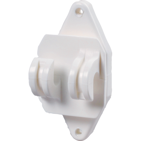 Permanent Fence Insulator, white, for rope and HippoWire (qty 25)