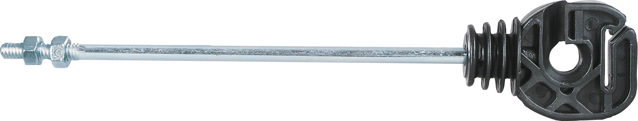 Isolateur corde et ruban avec longue tige métrique M6 (18 cm), les 10
