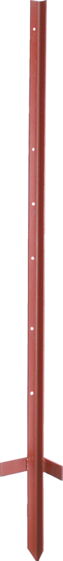 Piquet cornière, 3 mm, laqué, 1,20 m avec beche (les 10) nouv. version trous