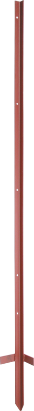Piquet cornière, 3 mm, laqué, 1,50 m avec beche (les 10) nouv. version trous