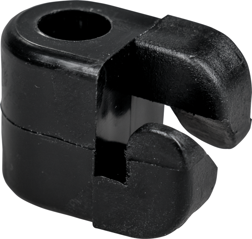 Plastic Insulator, black, for fibreglass post 10 mm (qty 25)