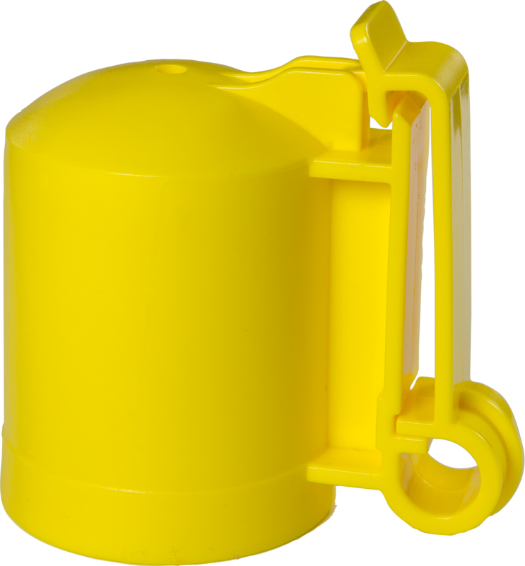 Cap Insulator for T-posts, yellow (qty 200)