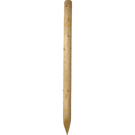 Piquet en bois,  2,50 m, traité, appointé, d= 10 cm