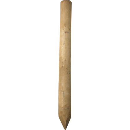 Wooden Post, 2.00 m, impregnated, pointed, diam. = 16 - 18 cm