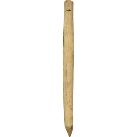 Robinia paal, rond, 2250 mm, d=14-16 cm afgeschuind, 4- voudig gescherpt, ontschorst