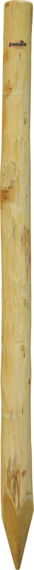 Round Robinia Post, 2000 mm, d=10-12 cm chamfered, 4 side sharpened, debarked