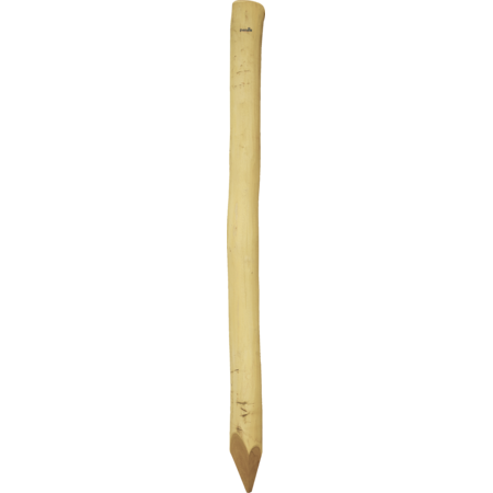 Robinia paal, rond, grond, 3500 mm, d=16-18 cm, afgeschuind, geschaafd, 4-voudig onthorst