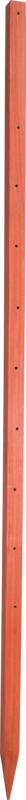 Piquet en bois dur, 1,35 m, 38 x 26 mm, auto-isolant