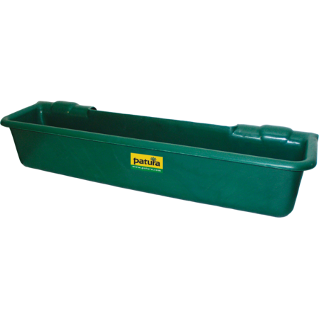 Plastic Long Trough, 50 l, green, for hanging on tubing up to 2"