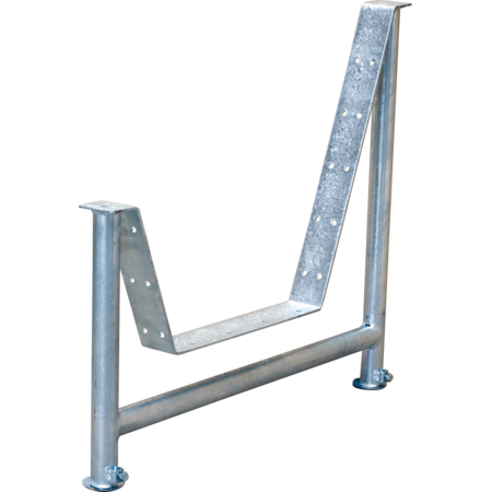 Supporting Frame for wood feed trough, height adjustable