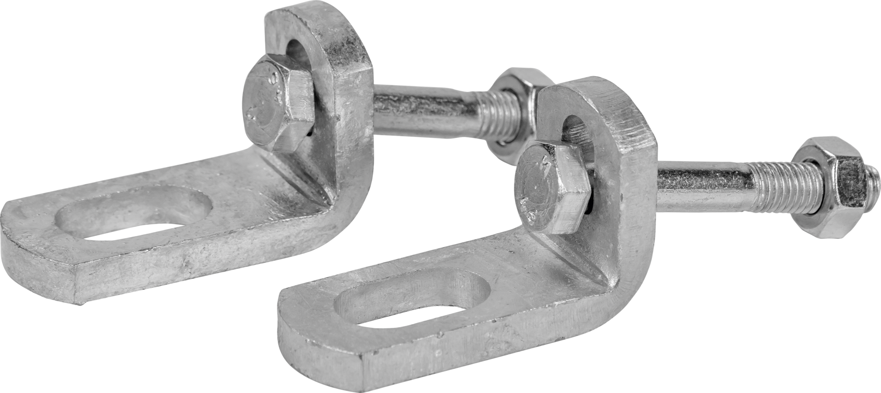 Bolt on Sheep Lugs for hurdles to connect to aisle rack and aisle trough, galvanised, for sheep