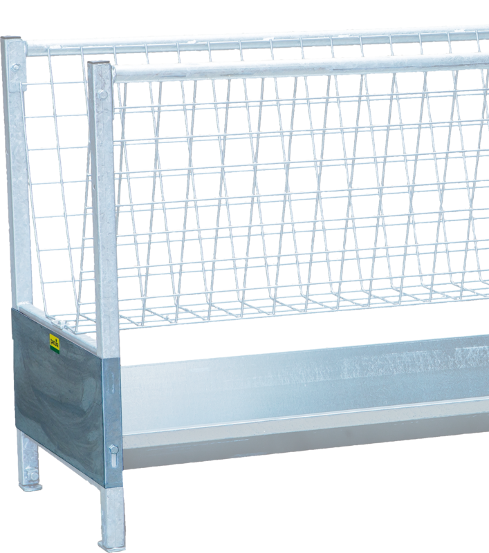 End Piece for Trough for Aisle Rack and Aisle Trough galvanised, for sheep
