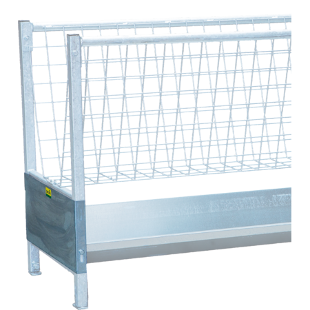 End Piece for Trough for Aisle Rack and Aisle Trough galvanised, for sheep