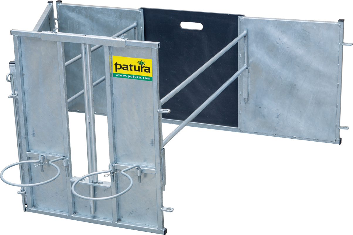 Extension Set for Adoption Box for lambs with 1 side part galvanised, for sheep