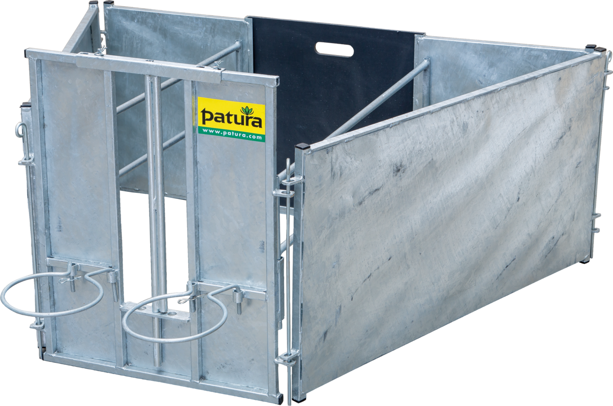 Adoption Box for lambs starter kit with 2 side parts galvanised, for sheep