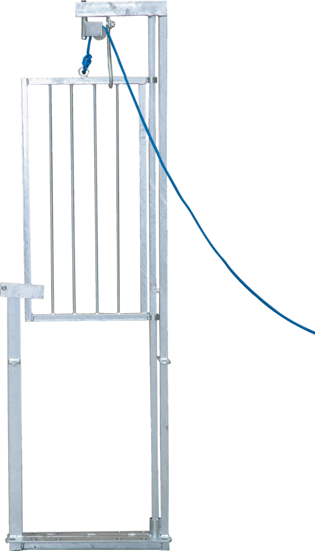 Guillotine Gate, rope actuated
