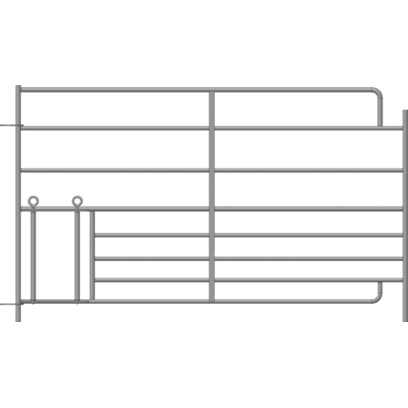 Steckfix Hurdle XL with Lamb Creep Section, 8 tubes, width 1.83 m, height 1.10 m