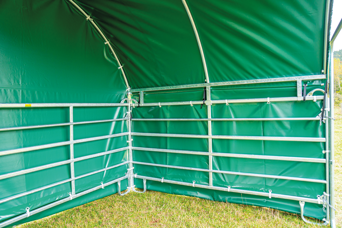 Solid Cover for side parts of panel shelter Compact, 6 m
