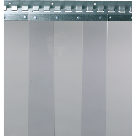 Rail de fixation suspendu en acier, L= 1.230 mm, 7 plaques de 30cm incluses
