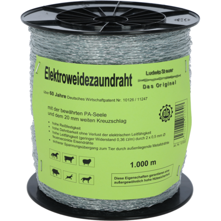 Special Plastic Wire, with nylon core and 2 galvanised iron wires, 1000 m spool