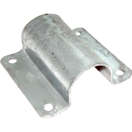 Pipe Clamp, wide, 60.3 mm, galvanised 150 x 100 x 5 mm
