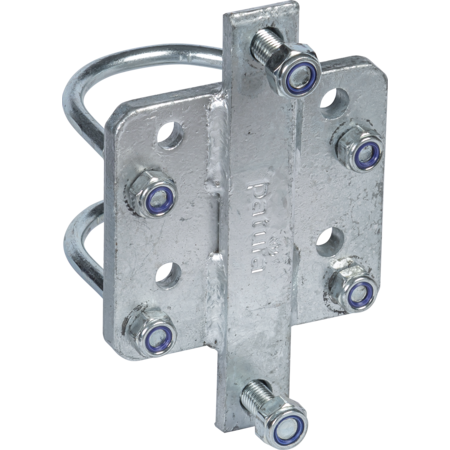 Adapter für Riegelverschluss Weidetor an Pfosten d= 102 mm inkl. Bügelschrauben