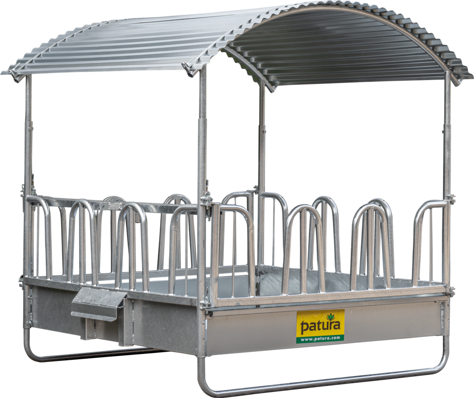 Compact Rectangular Feeder with tombstone feed front and roof
