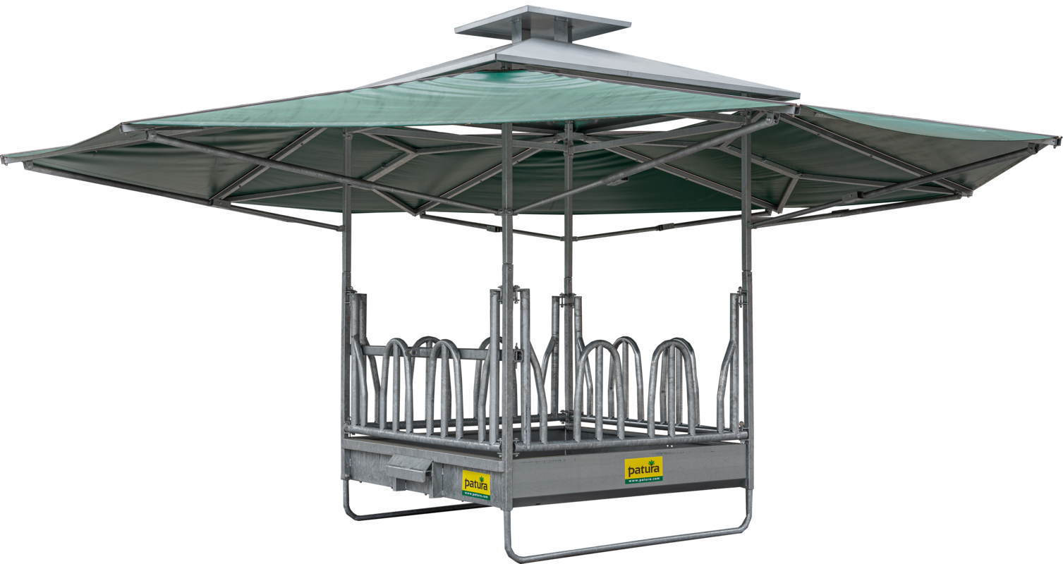 Weather Protective Feeder with tombstone feed front