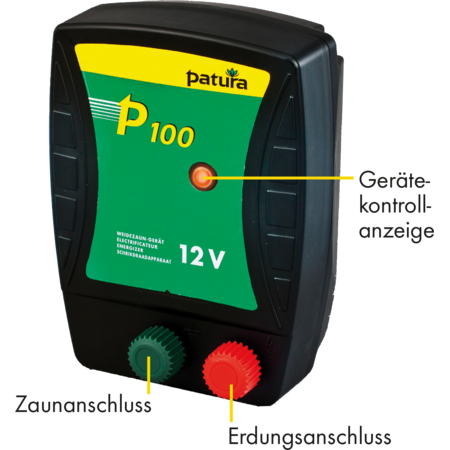 P100, électrificateur sur batterie 12 V
