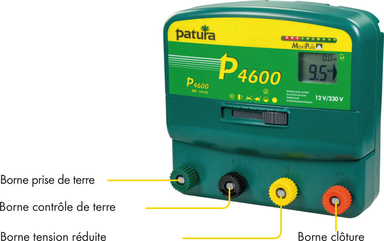 P4600, Electrificateur multifonctions 230V / 12 V, avec technologie MaxiPuls