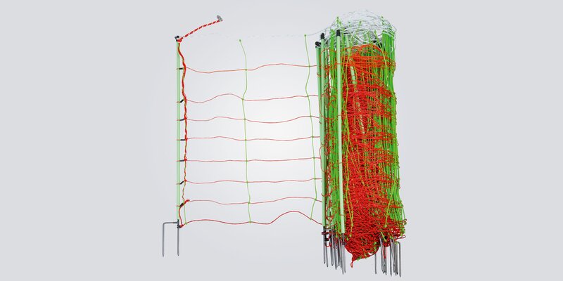 Electric Fence Netting with ground conductor