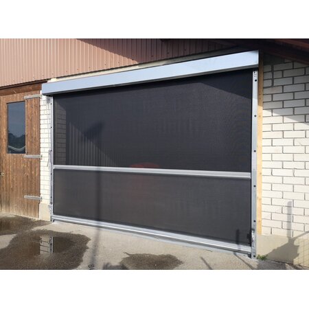 Electric Rollerdoor PLUS, height 3.10 m width 3.00 m, with guide rails and middle rolling tube system