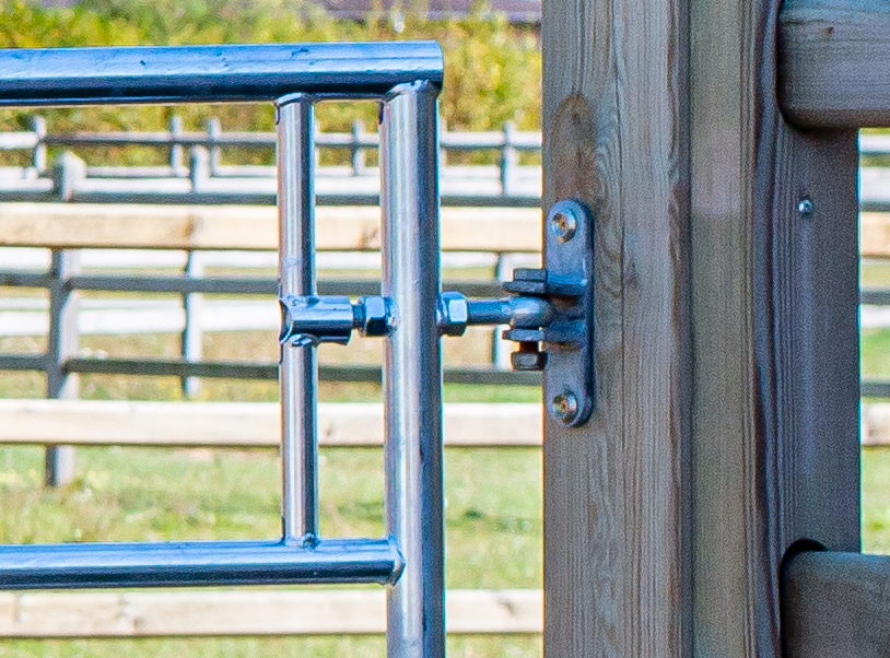Porte de prairie pour chevaux extensible 4 tubes, 1,10 m, extension 1,45 - 2,00 m visserie comprise