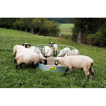 Rundraufe für Schafe, 28 Plätze verzinkt, 2-teilig